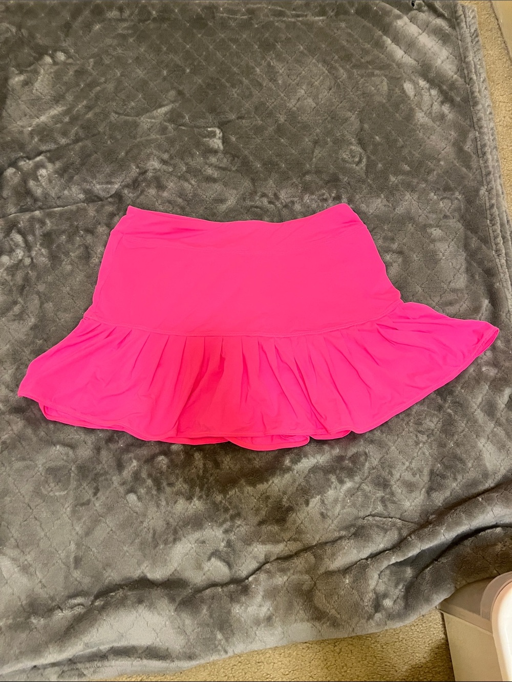 Lilly Pulitzer Neon Pink Ruffle Mini Skirt